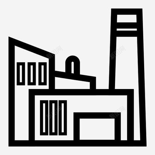 工厂建筑工业图标页面网页平面电商创意素材